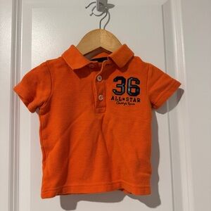 Carter’s Orange 9M Spring Summer Polo Shirt